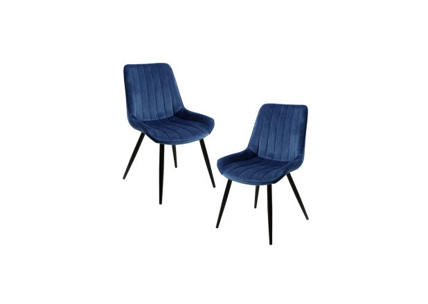 Pack of 2 Lene Velvet Chairs