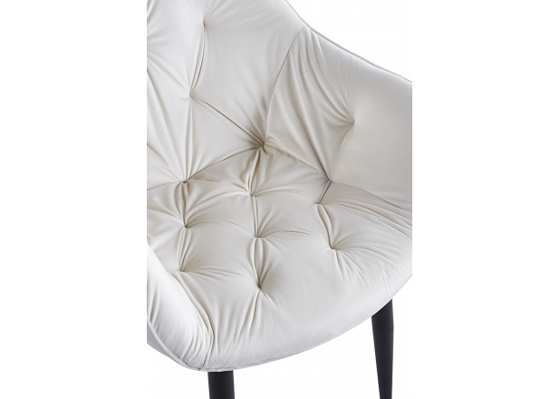 Zandel Black Velvet Chair