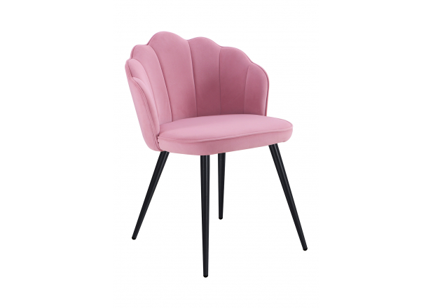 Chaise Blume Velours Jambes Noires