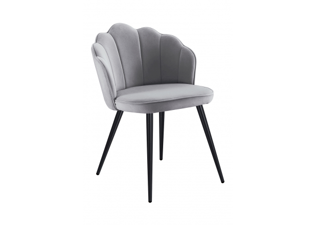 Blume Velvet Chair Black Legs