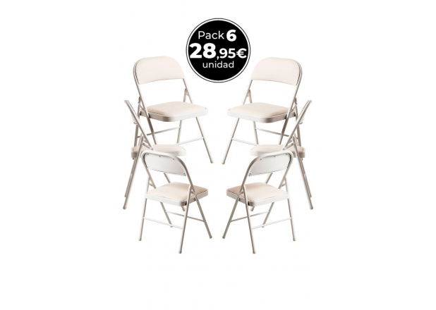 Set 6 Pad Stoelen