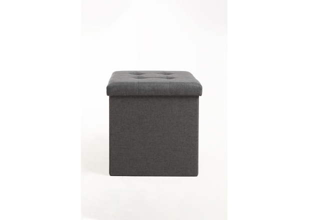 Pouf contenitore Button 38 cm Tessuto