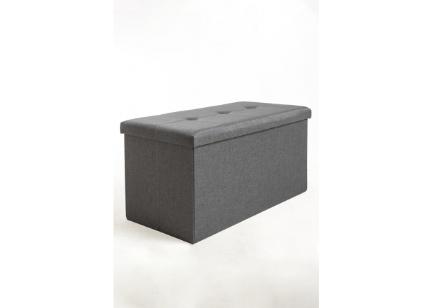 Pouf contenitore Button 76 cm Tessuto