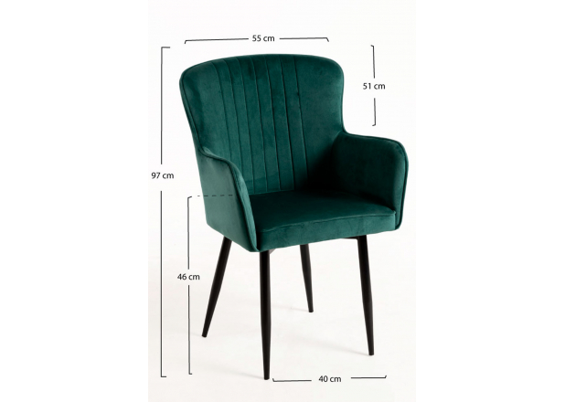 Dalye Velvet Chair