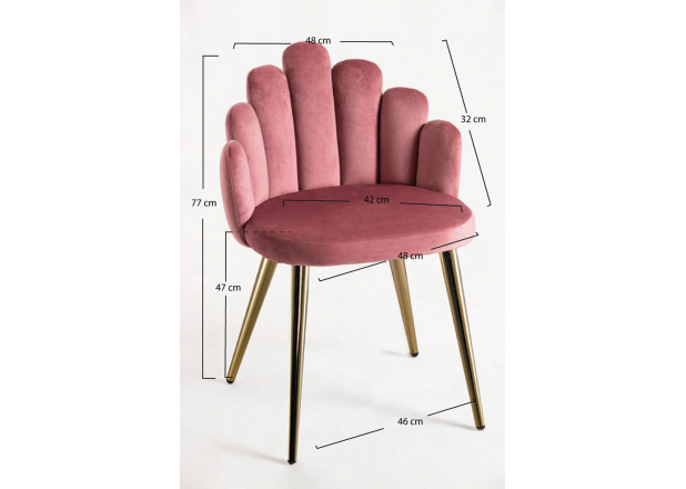 Hand Gold Velvet Chair