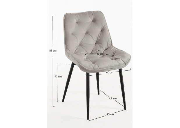 Miska Velvet Chair