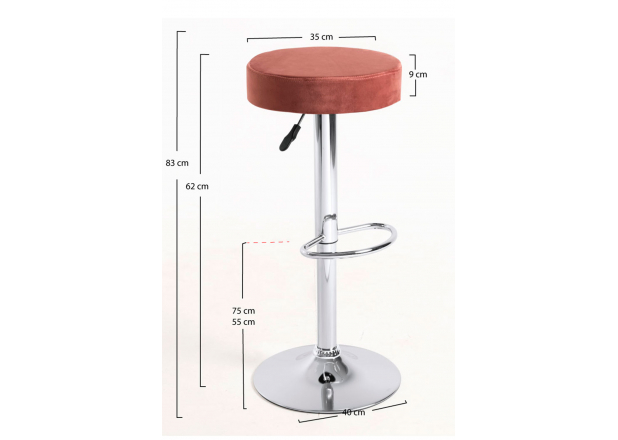 Tabouret Kros Velours