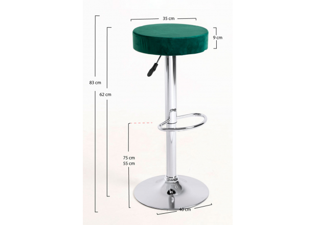 Velvet Kros Stool