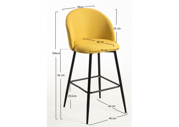 Vint Fabric Stool