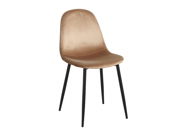 Teok Black Velvet Chair