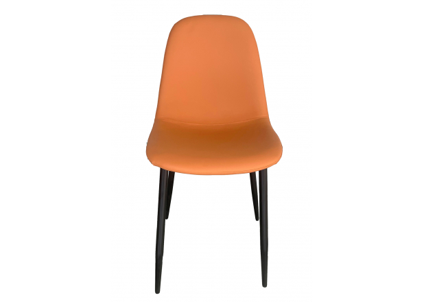 Black Teok Leatherette Chair