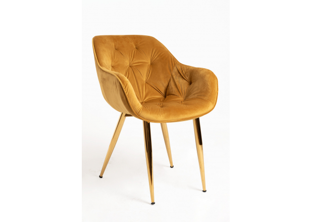 Zandel Golden Velvet Chair