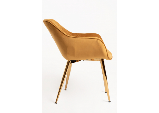 Zandel Golden Velvet Chair