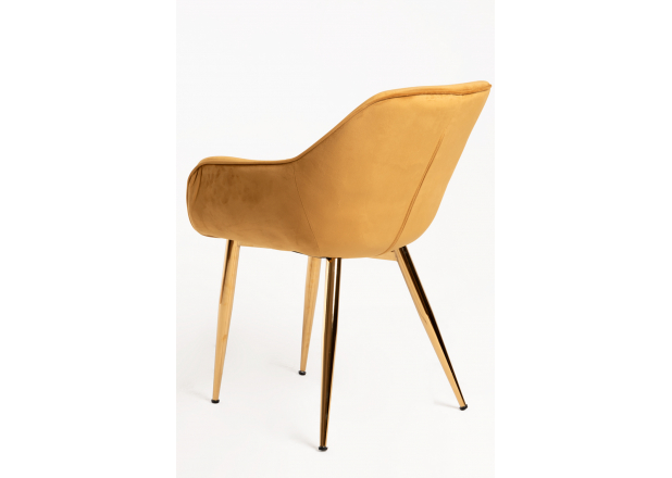 Zandel Golden Velvet Chair