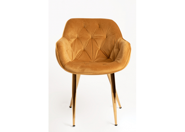 Zandel Golden Velvet Chair