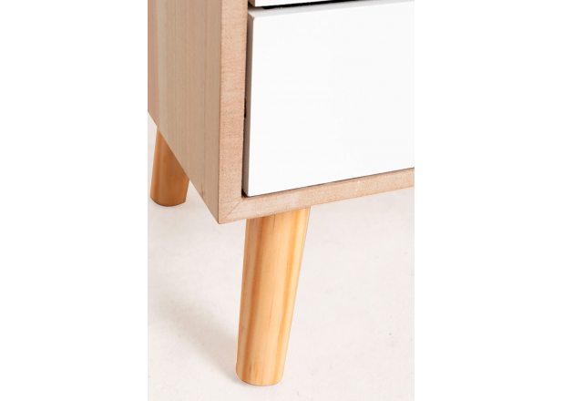 Nium 3 Drawers Bedside Table