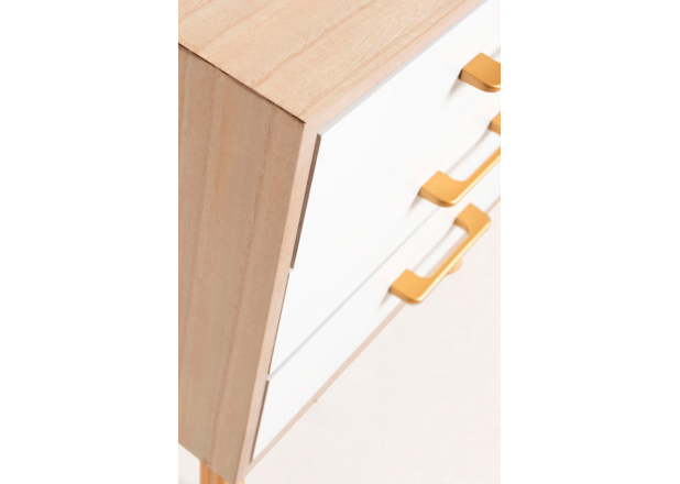 Nium 3 Drawers Bedside Table