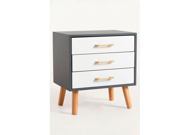 Sen Bedside Table 3 Drawers