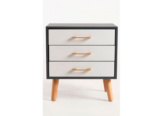 Sen Bedside Table 3 Drawers