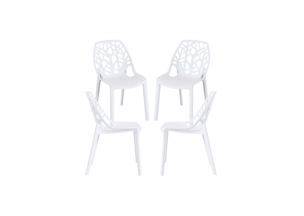 Pack 4 Hissar Polypropylene Chairs