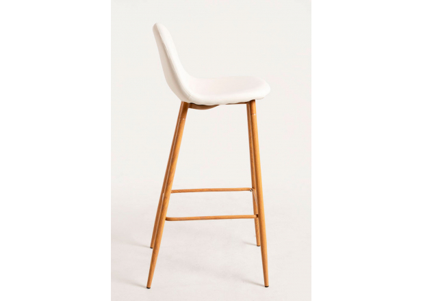 Leatherette Teok Stool