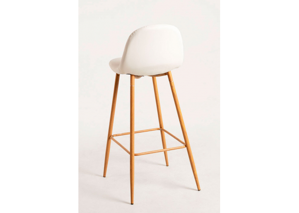 Leatherette Teok Stool