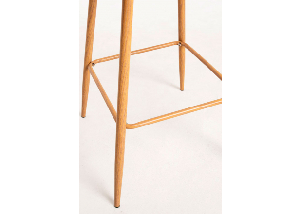 Leatherette Teok Stool