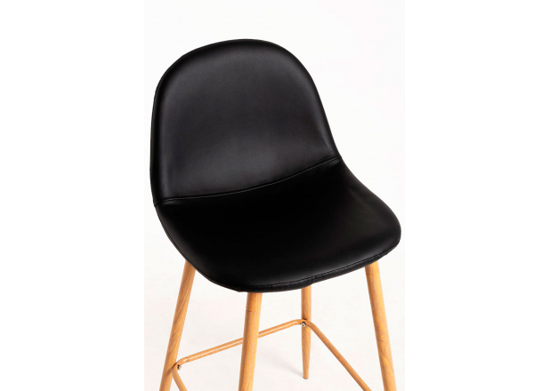 Leatherette Teok Stool