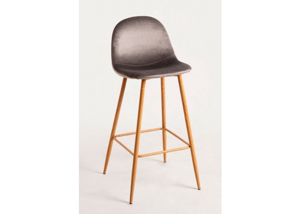 Tabouret Teok Velours