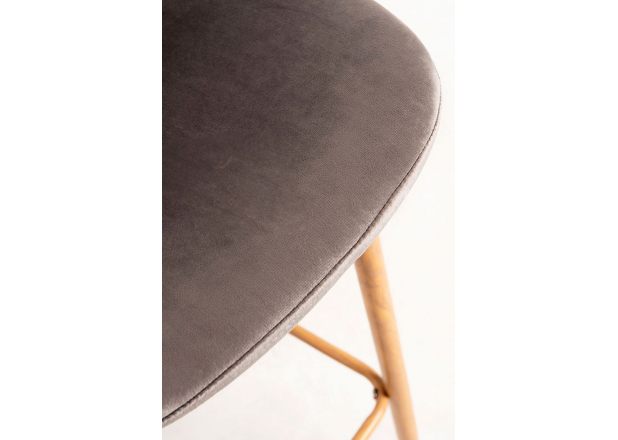 Velvet Teok Stool