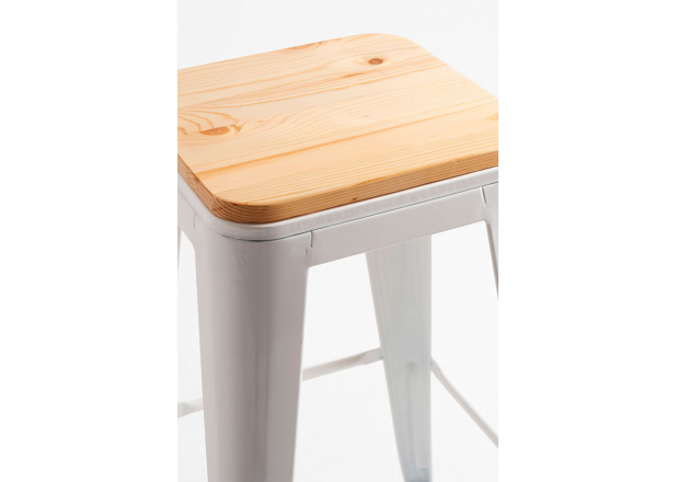 Tabouret Mel Haut en Bois Naturel