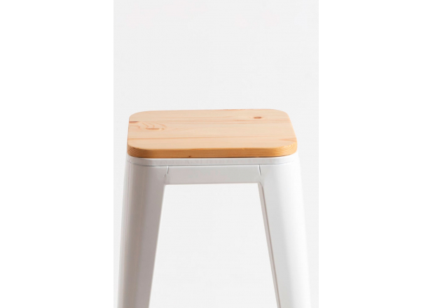 Tabouret Mel Haut en Bois Naturel