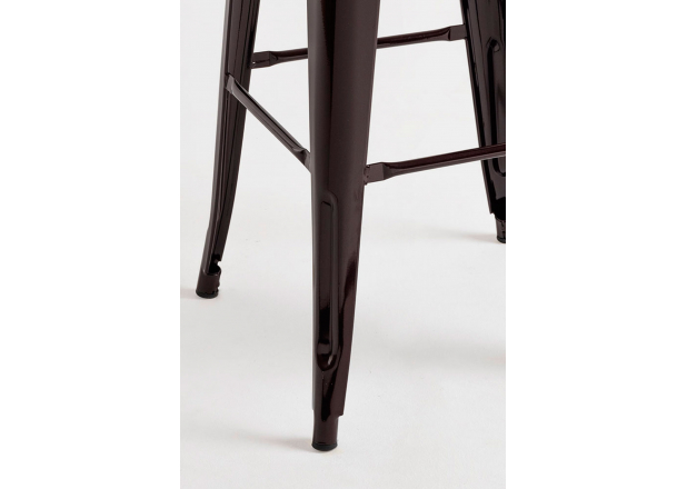 High Natural Wooden Torix Stool