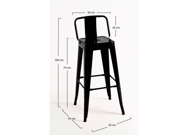 Tabouret Mel Dossier