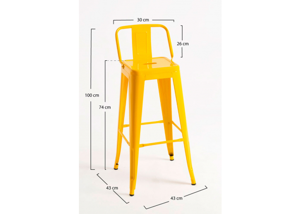 Backrest Torix Stool