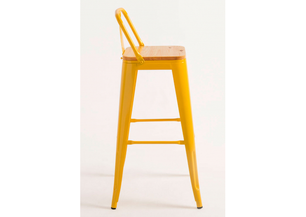 Tabouret Mel dossier Bois Naturel