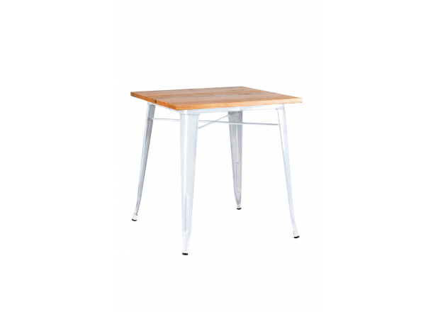 Table Mel Carrée Bois Naturel 70 cm