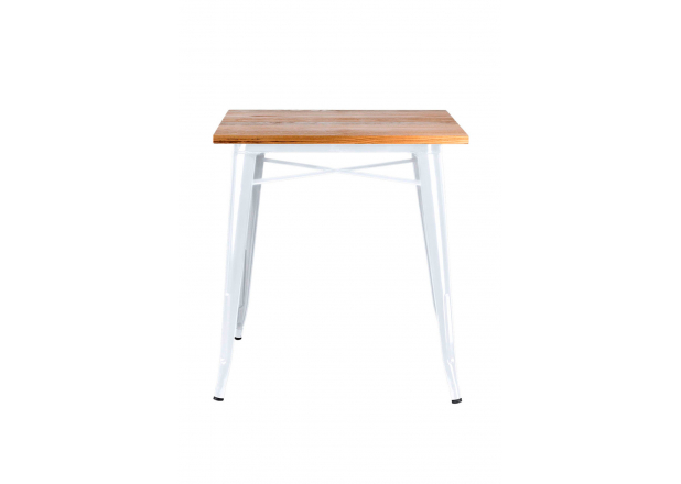 Table Mel Carrée Bois Naturel 70 cm