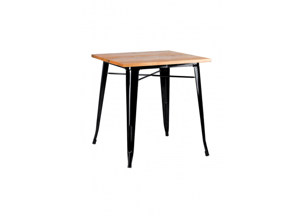 Table Mel Carrée Bois Naturel 70 cm