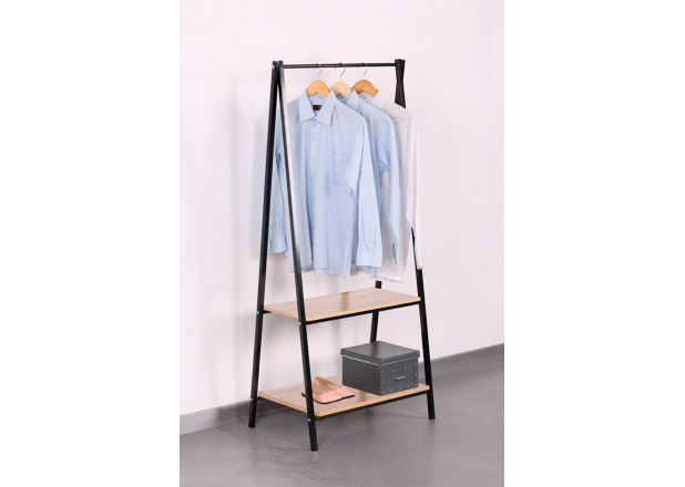 Syen Wooden Coat Rack with Shelves