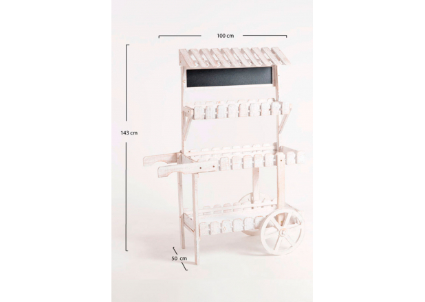 Chariot Candy Bar Kiwi Blanc vieilli