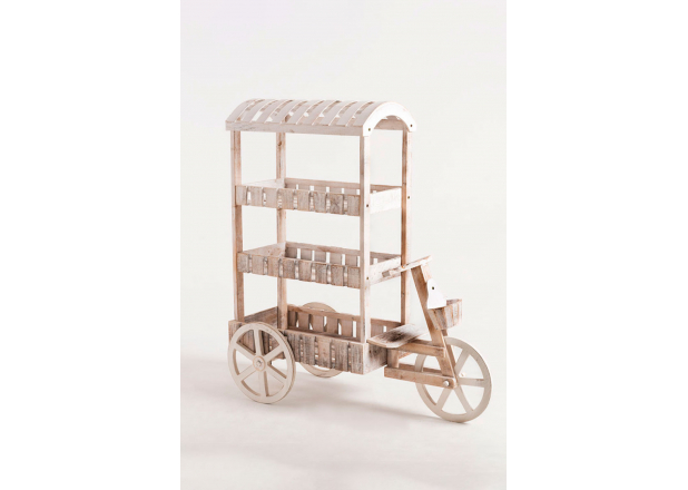 Peach White Aged White Candy Bar Trolley