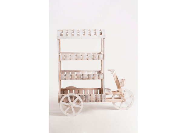 Peach White Aged White Candy Bar Trolley