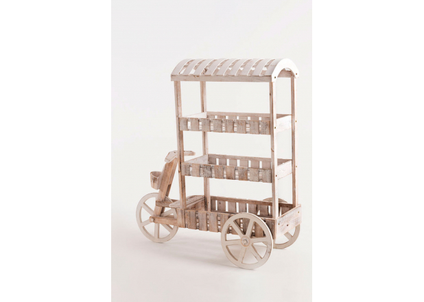 Peach White Aged White Candy Bar Trolley