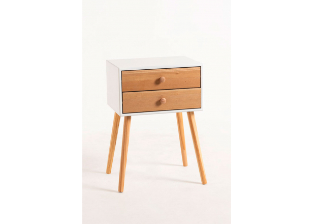 Olik Bedside Table 2 Drawers