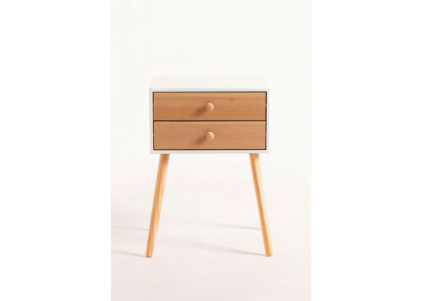 Olik Bedside Table 2 Drawers