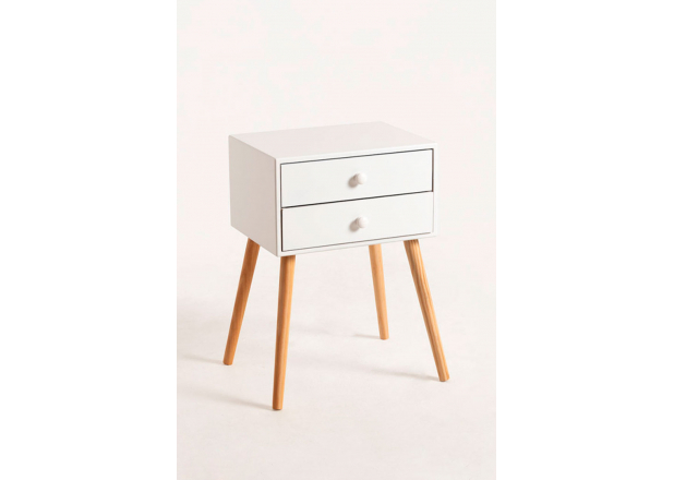 Olik Bedside Table 2 Drawers