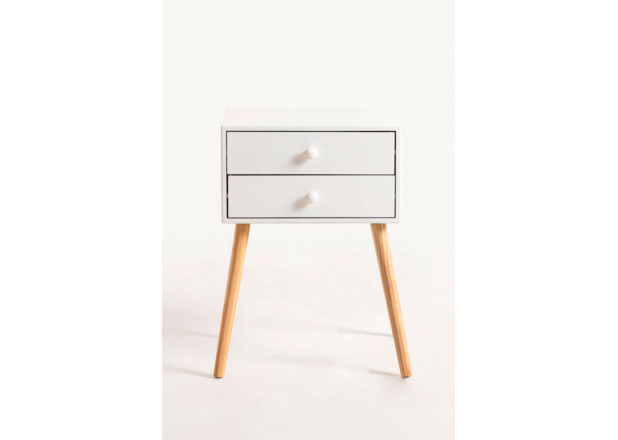 Olik Bedside Table 2 Drawers