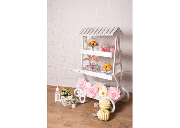 Candy Bar Trolley Cloud Aged White