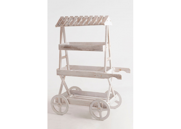 Candy Bar Trolley Cloud Aged White